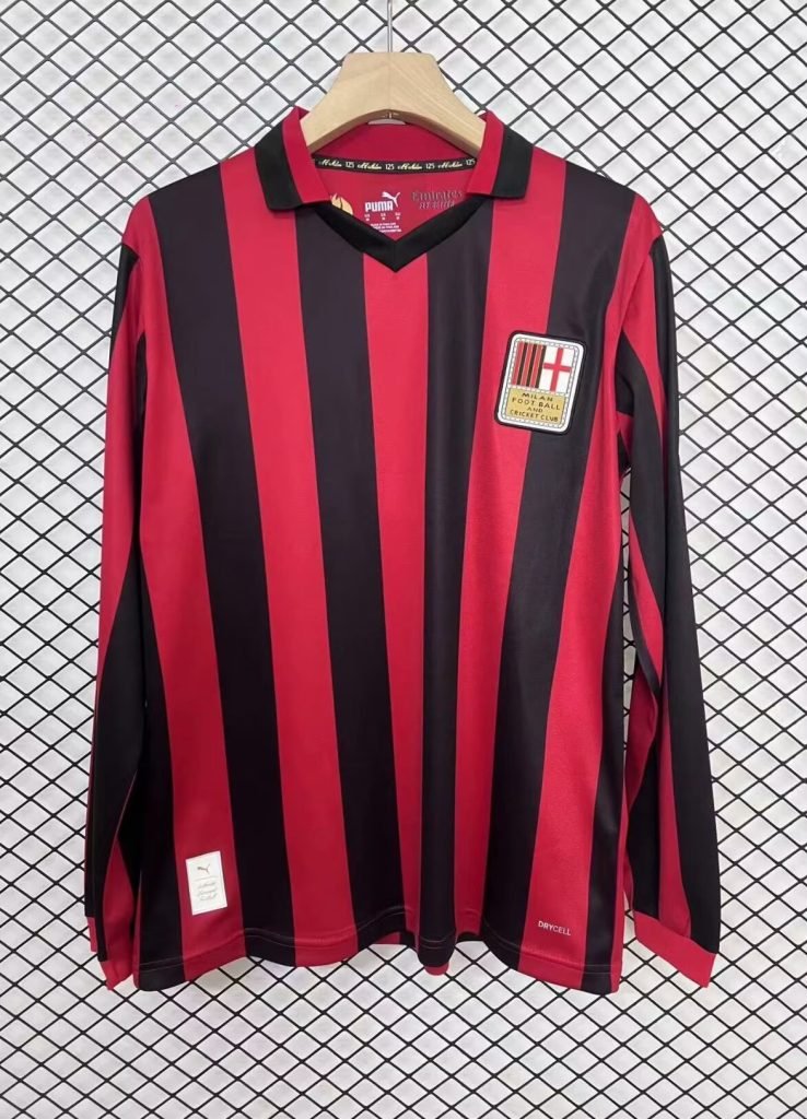 Camiseta AC Milan 125th aniversario larga
