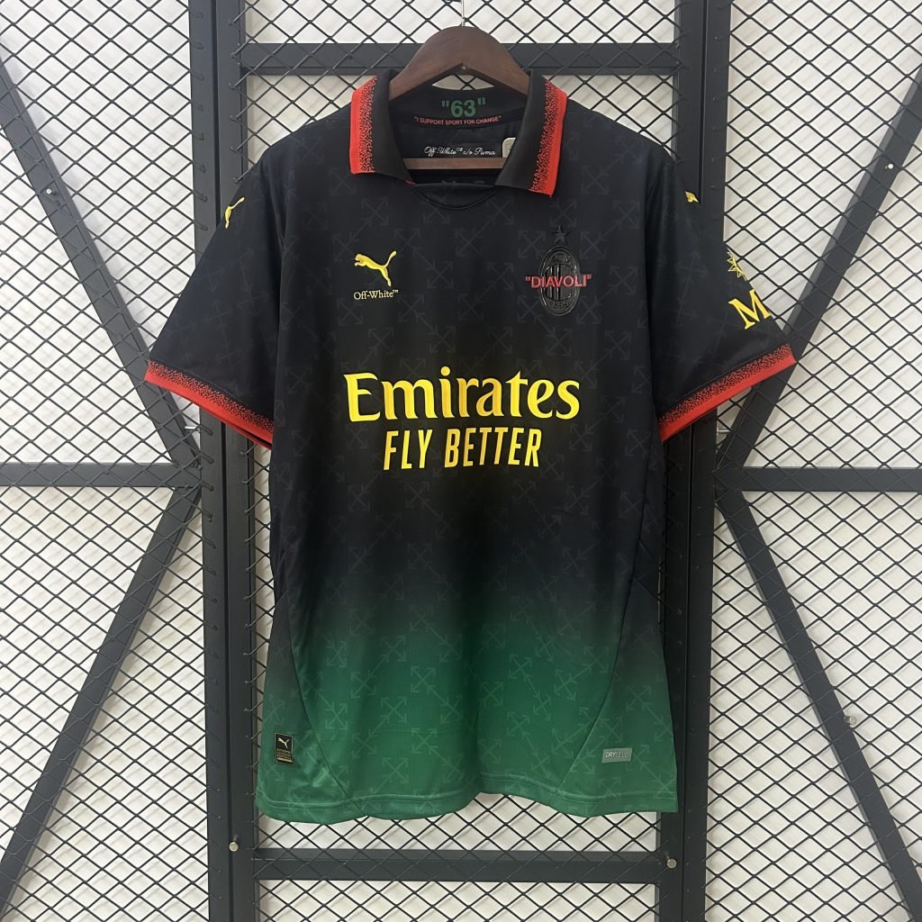 Camiseta AC Milan x Off White 24/25 4º equipación