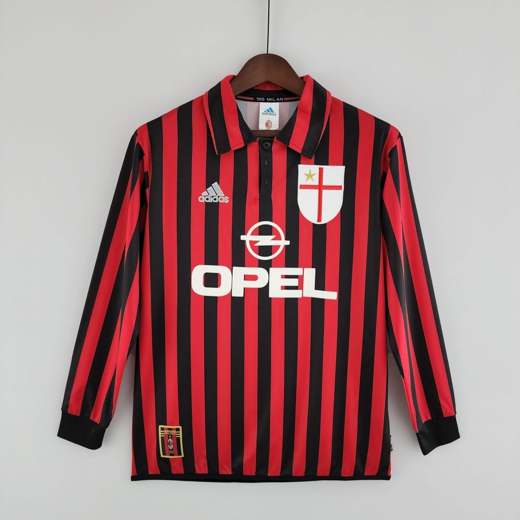 Camiseta AC Milan 99/00 1º equipacion larga