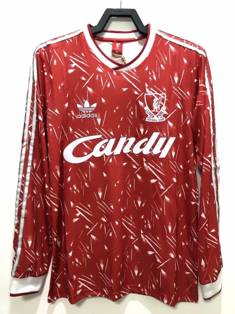 Camiseta Liverpool 90/91 1º equipación larga