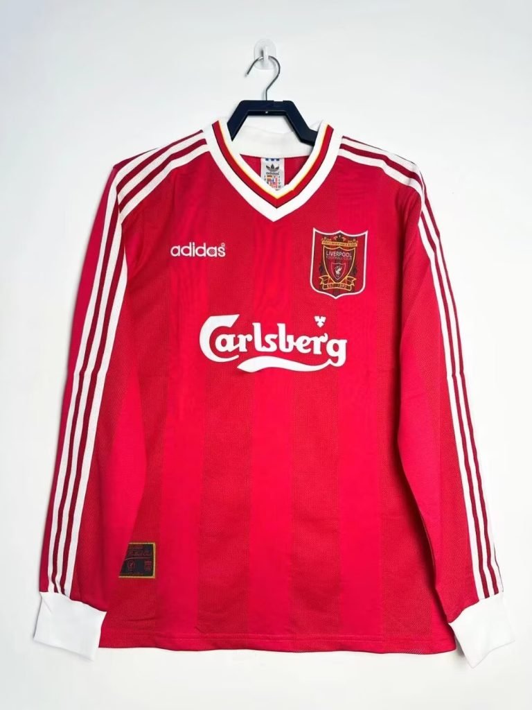 Camiseta Liverpool 95/96 1º equipación larga