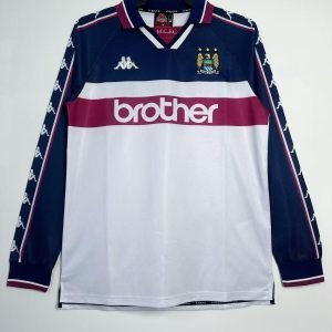 Camiseta Manchester City 97/98 2º equipación larga
