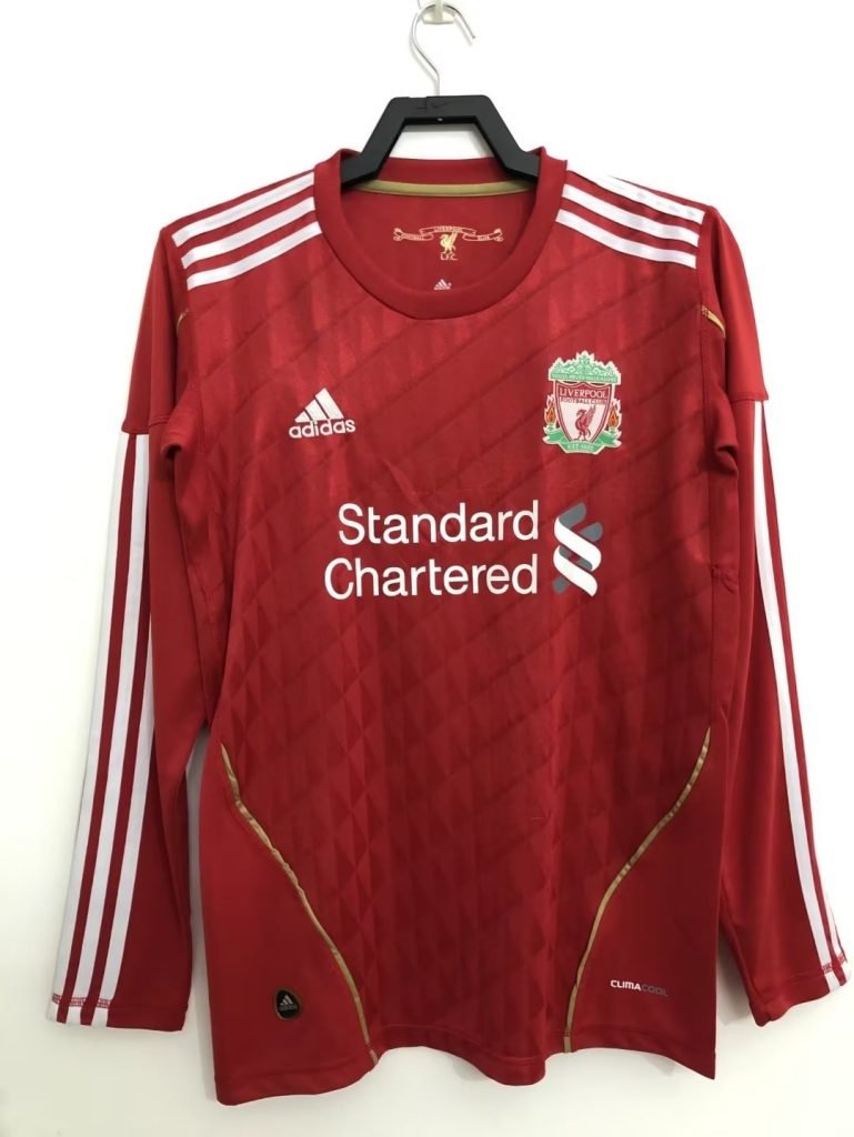Camiseta Liverpool 10/11 1º equipación larga