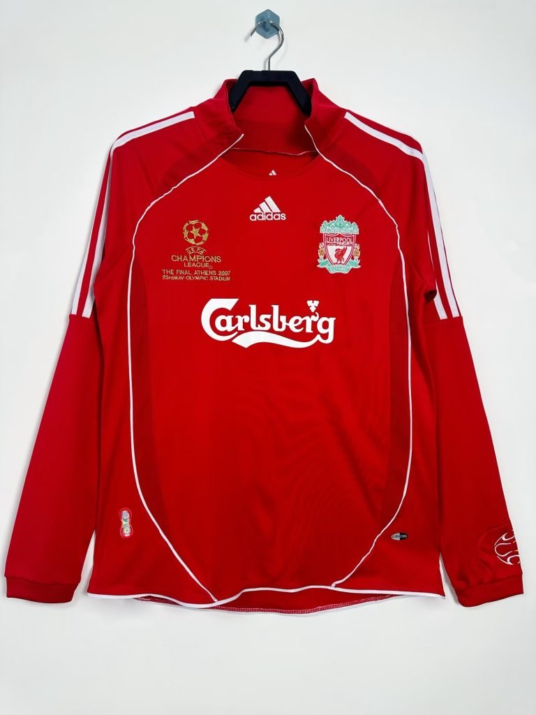 Camiseta Liverpool 07/08 1º equipación edición final larga