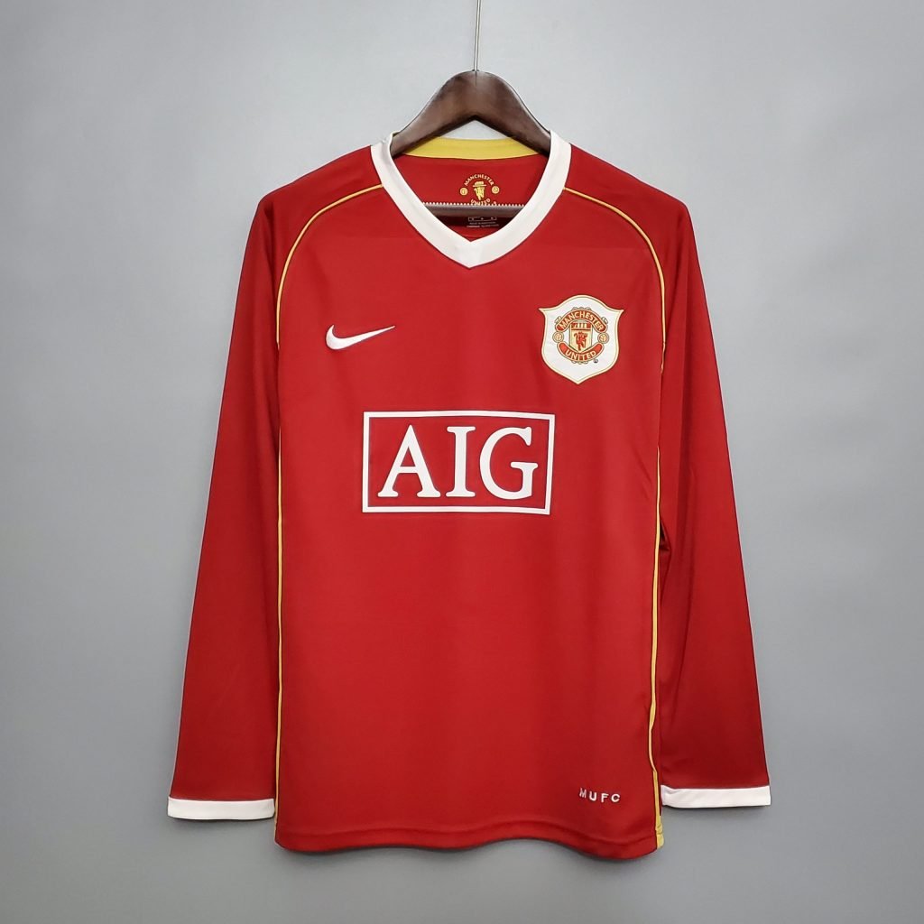 Camiseta Manchester United 06/07 1º equipación larga