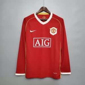 Camiseta Manchester United 06/07 1º equipación larga