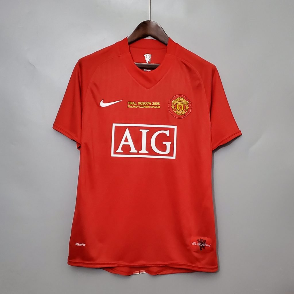Camiseta Manchester United 07/08 1º equipación final