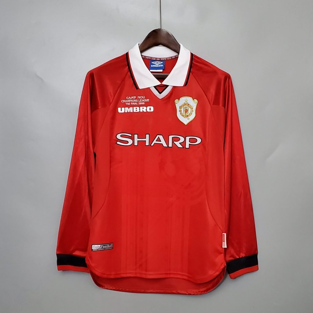 Camiseta Manchester United 99/00 1º equipación larga