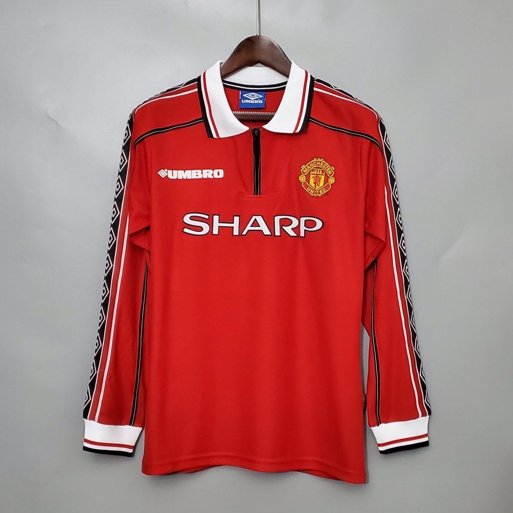 Camiseta Manchester United 98/99 1º equipación larga