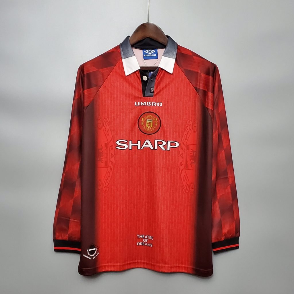 Camiseta Manchester United 96/97 1º equipación larga