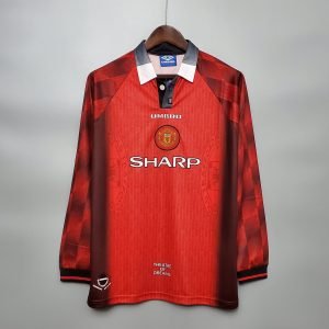 Camiseta Manchester United 96/97 1º equipación larga