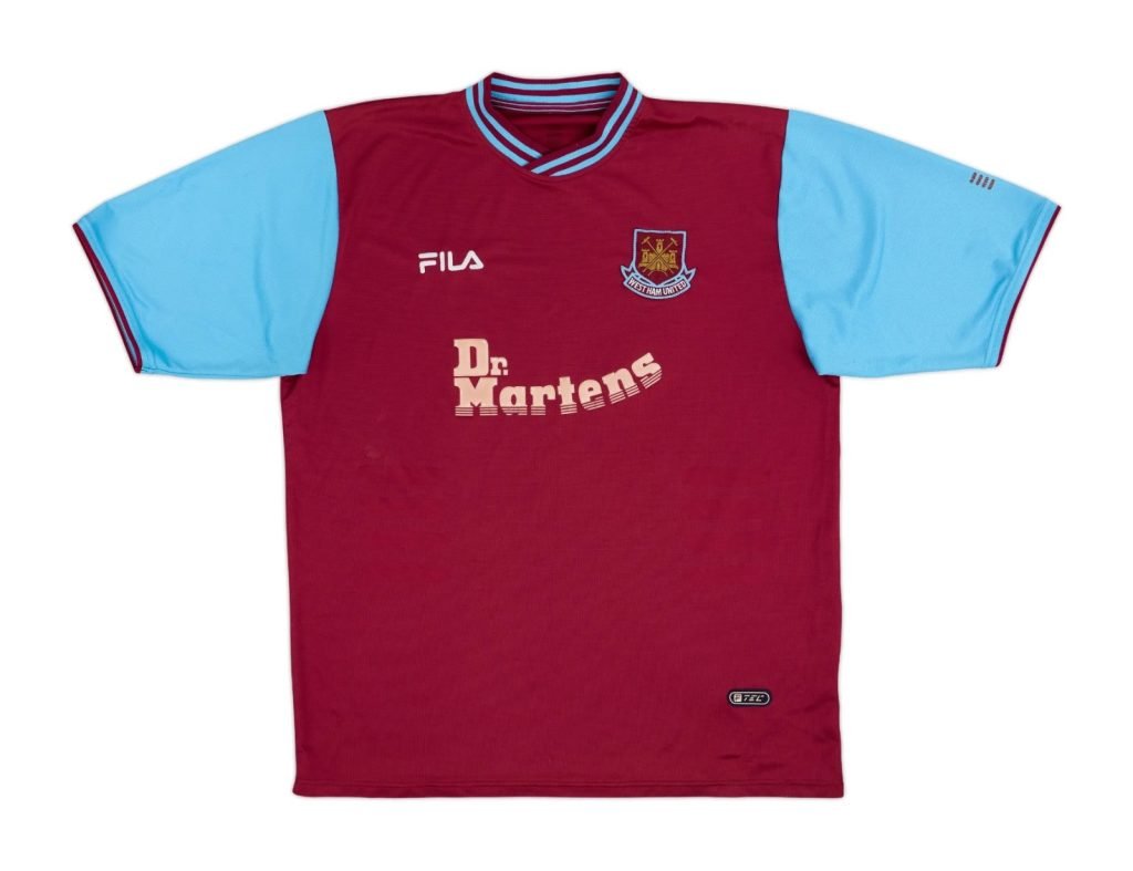 Camiseta West Ham 01/02 1º equipación