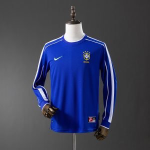 Camiseta Brasil 1998 2º equipación larga