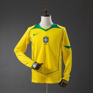 Camiseta Brasil 2004 1º equipación larga
