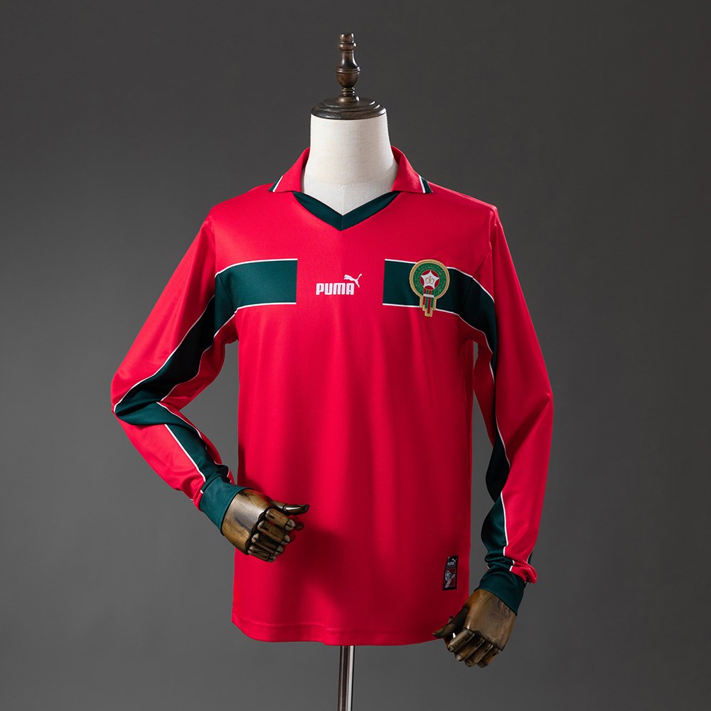 Camiseta Marruecos 1998 2º equipación larga
