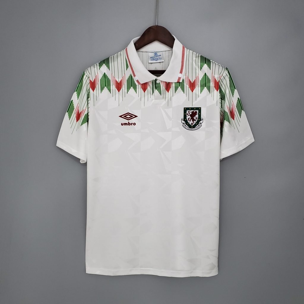 Camiseta Gales 1990 2º equipación