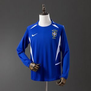 Camiseta Brasil 2002 2º equipación larga