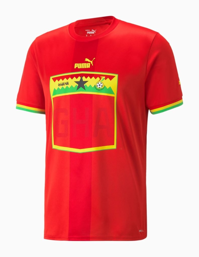 Camiseta Ghana 2022 2º equipación