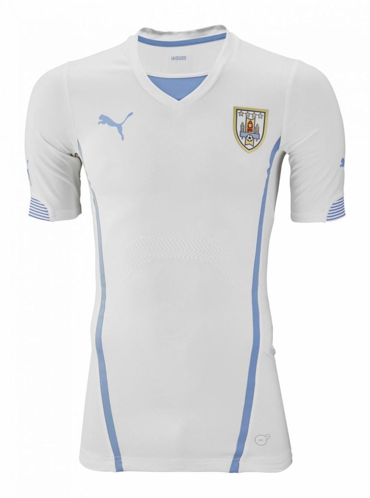 Camiseta Uruguay 2014 2º equipación