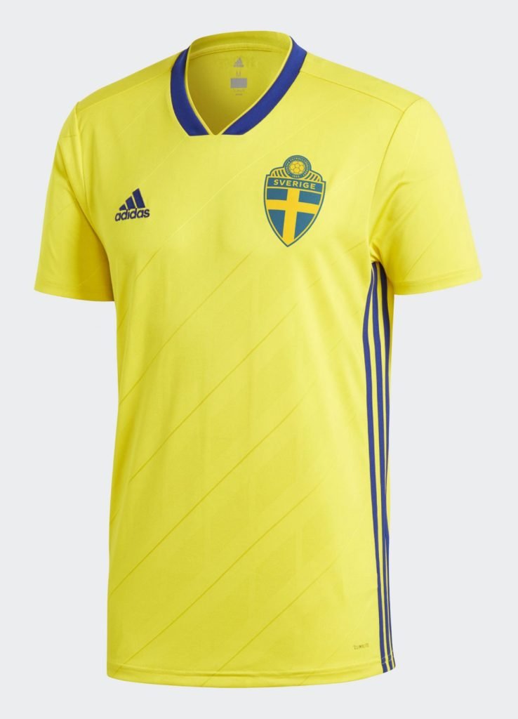 Camiseta Suecia 2018 1º equipación