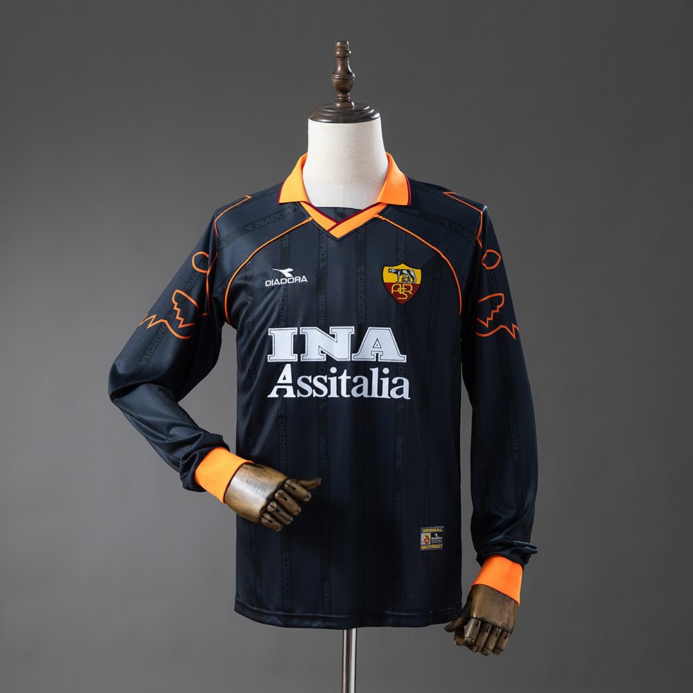 Camiseta AS Roma 99/00 3º equipación larga