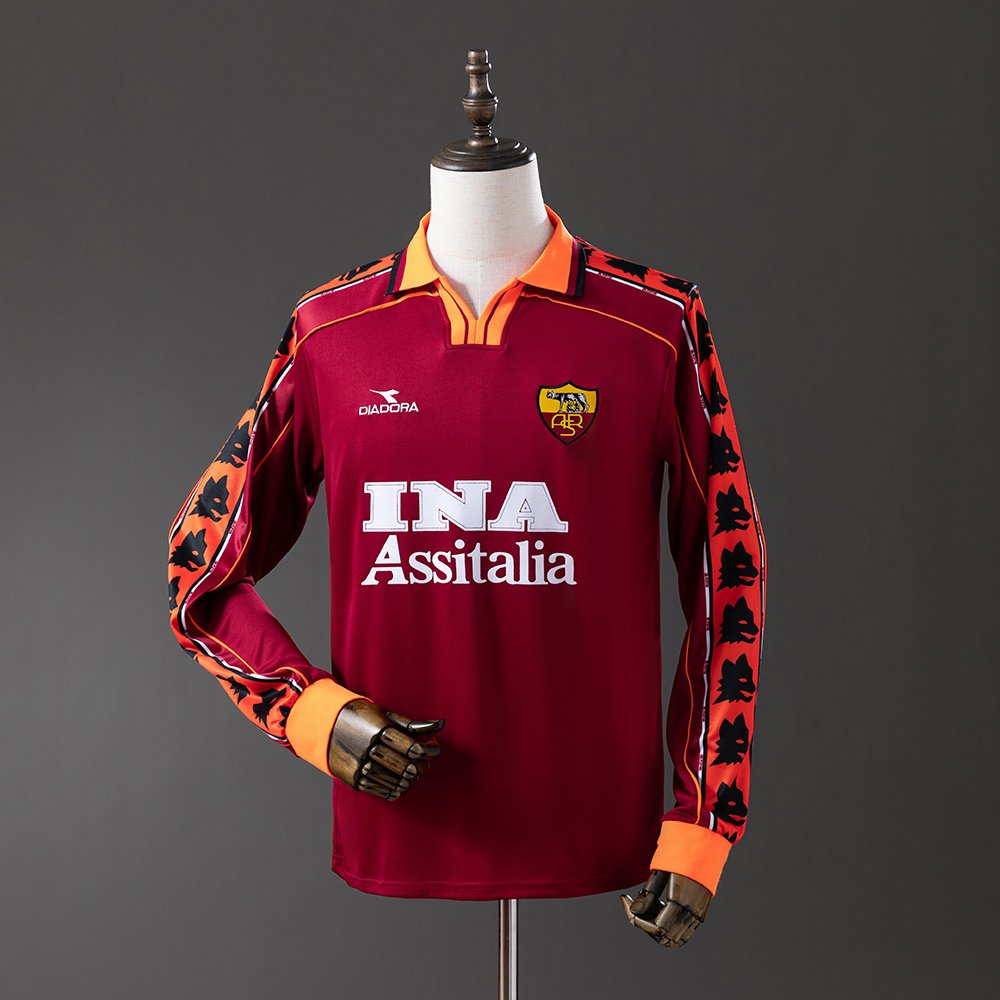 Camiseta AS Roma 98/99 1º equipación larga