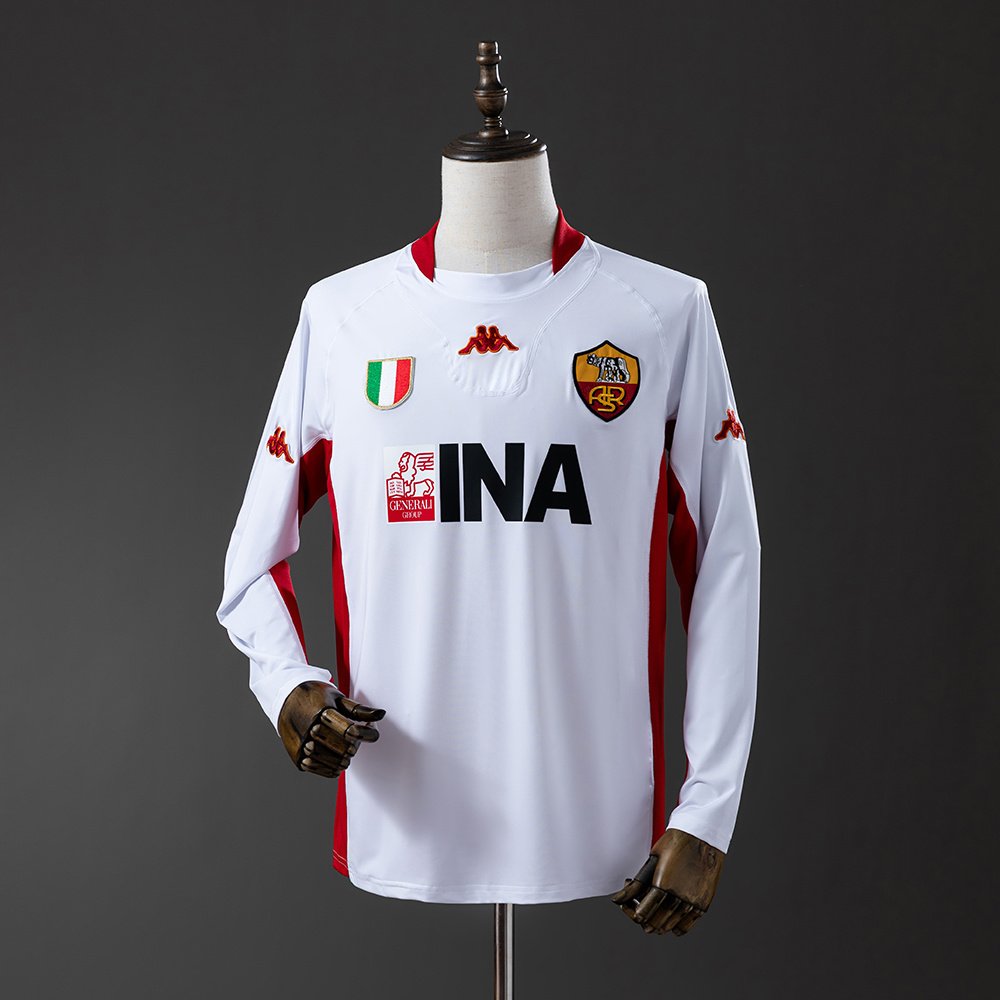 Camiseta AS Roma 01/02 2º equipación larga