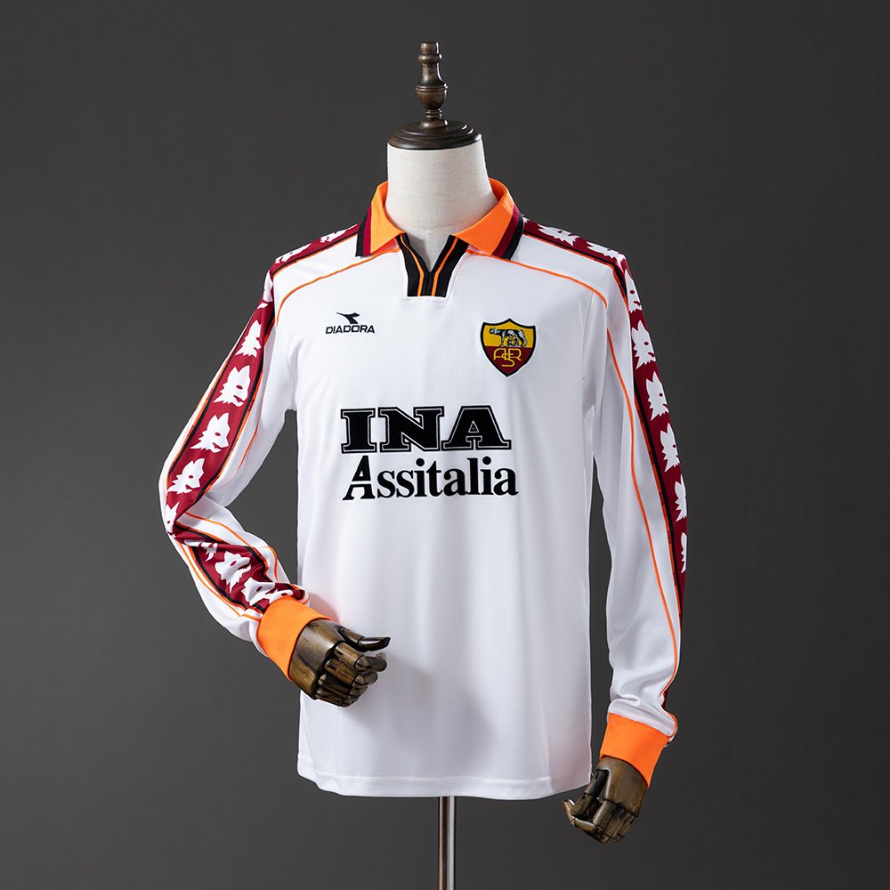 Camiseta AS Roma 98/99 2º equipación larga